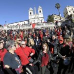 Flash mob "One Nillion Rising for Justice" in Rome